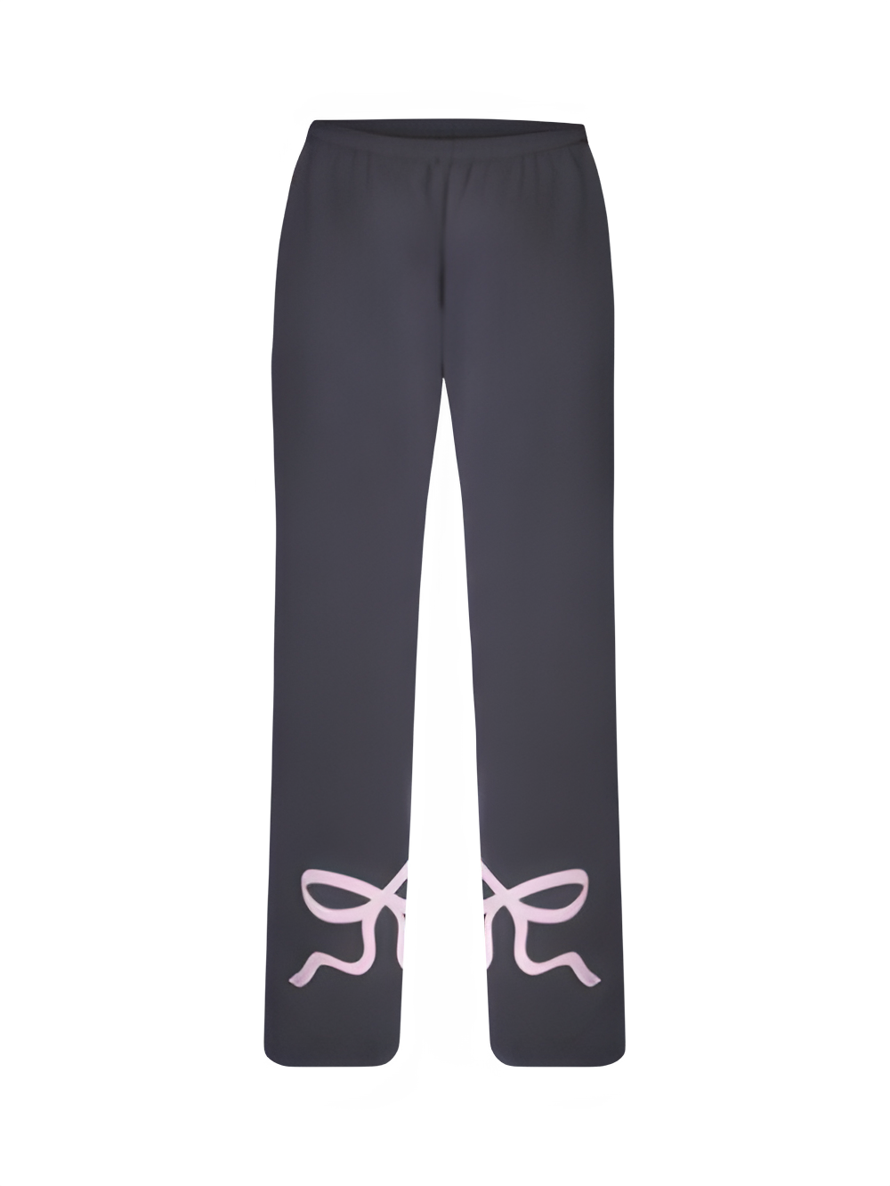 Grey Tracksuit Women - Pink Bow - Regular Fit - Modern Touch - Essential Elegance