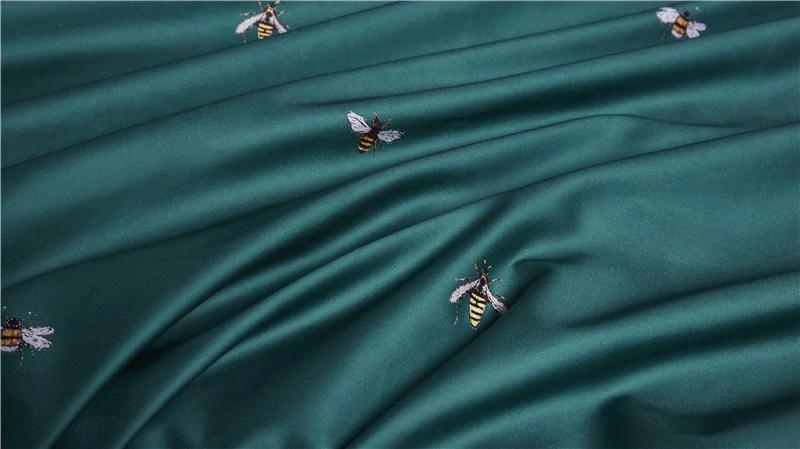 Bee Green Duvet Cover Set - Egyptian Cotton | Cheerful green hue - Soft and breathable for everyday comfort