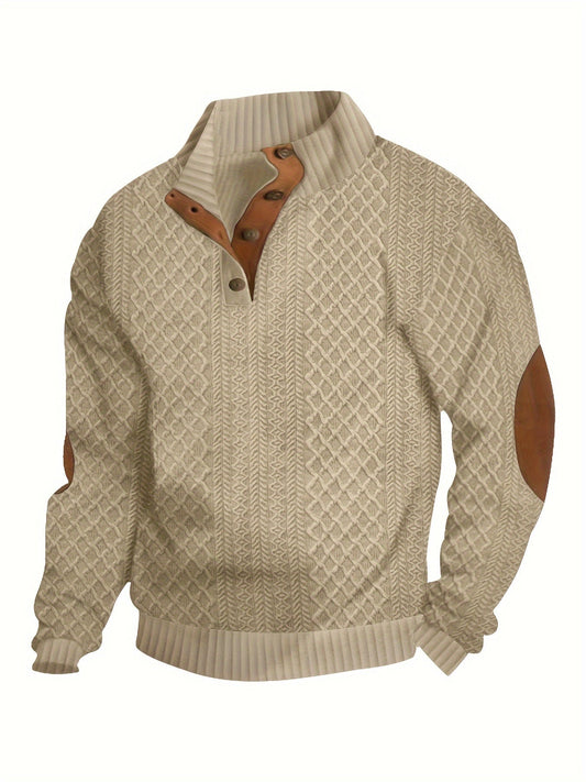 Halv lynlås stående krave sweatshirt - Regular Fit - Modera - MD 82 - Essential i flere farver