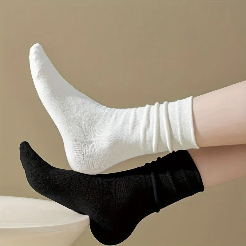 Crew Socks - Plain - Soft & Breathable - Ideal for Everyday Use