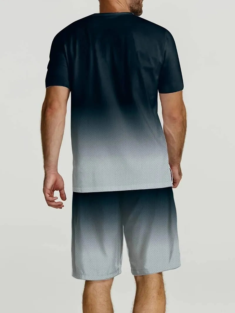 Set Men - Two Tone - Modern - Lightweight, Soft, Breathable - Perfect for Sports Activities