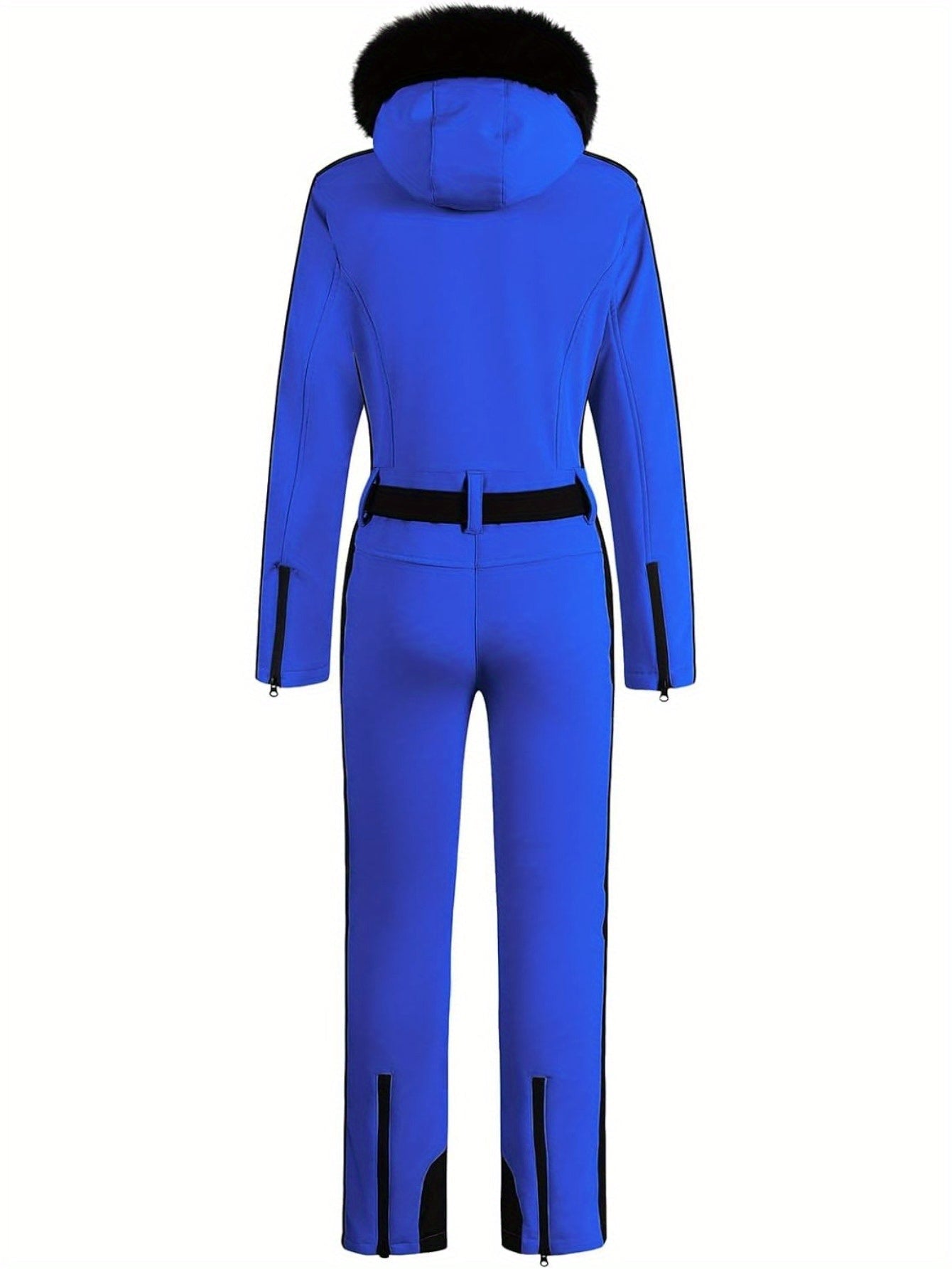 Waterproof Ski or Snowboard Suit Jumpsuit Women 439 | Jumpsuit with Warm Lining & Belt Detail - Essential- Nikcky