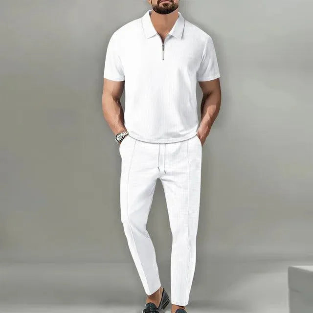 Men's Set - Stylish - Polo and Trousers - Ideal for Everyday Use