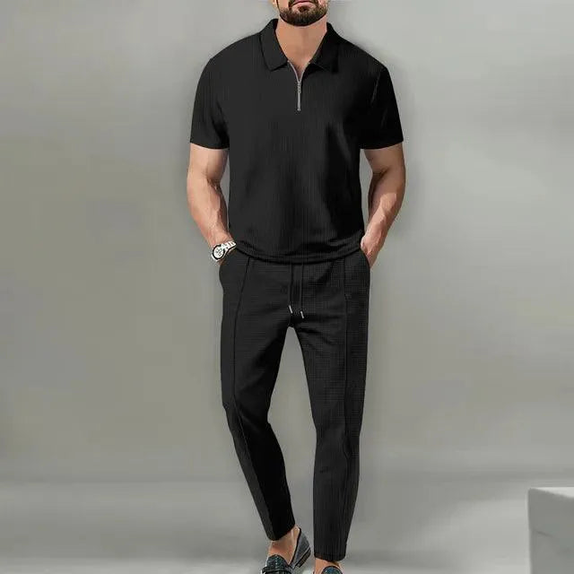 Men's Set - Stylish - Polo and Trousers - Ideal for Everyday Use