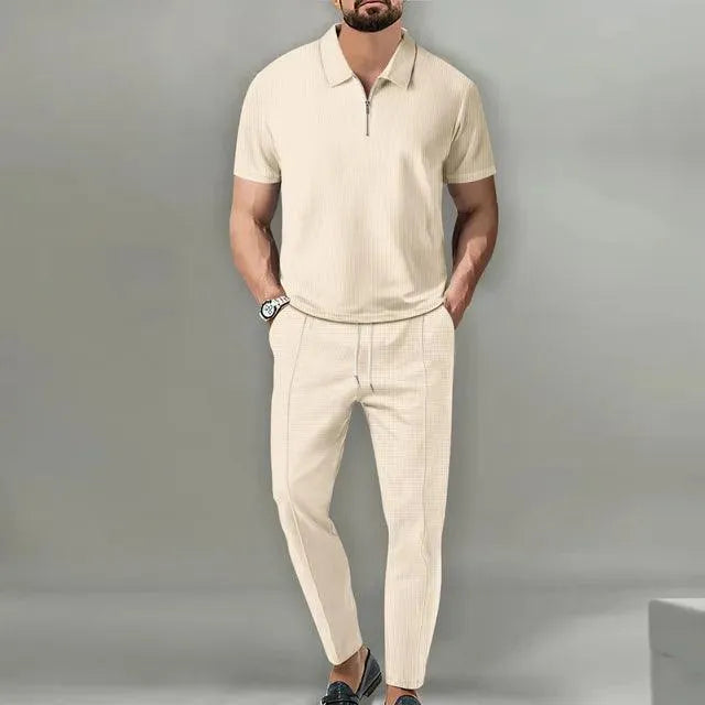 Men's Set - Stylish - Polo and Trousers - Ideal for Everyday Use