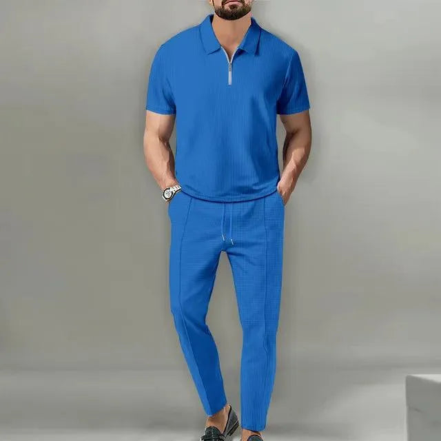 Men's Set - Stylish - Polo and Trousers - Ideal for Everyday Use