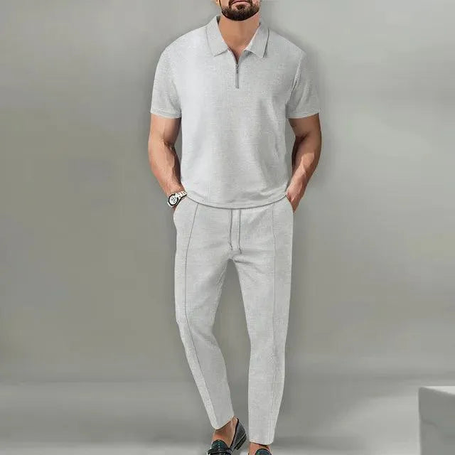 Men's Set - Stylish - Polo and Trousers - Ideal for Everyday Use