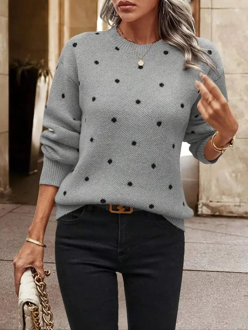 Knitted Sweater - Playful - Soft - Ideal for Fall and Winter