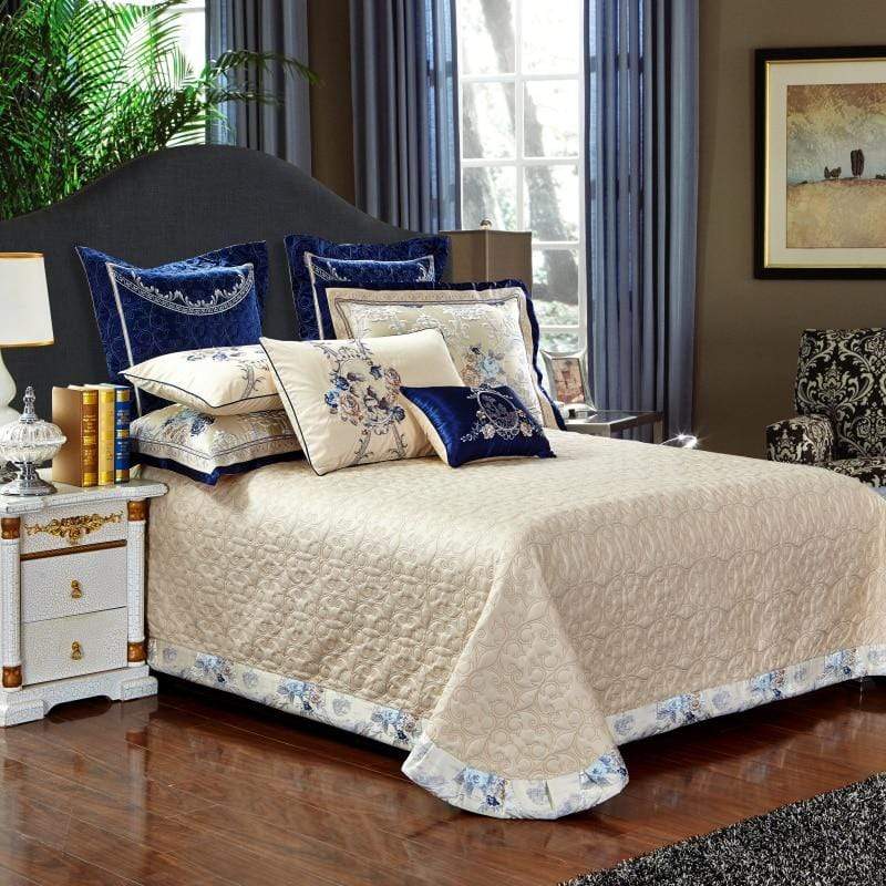 Oriental Jacquard Luxury Bedding Set - Egyptian Cotton | Detailed Jacquard Design - Elegant and Comfortable