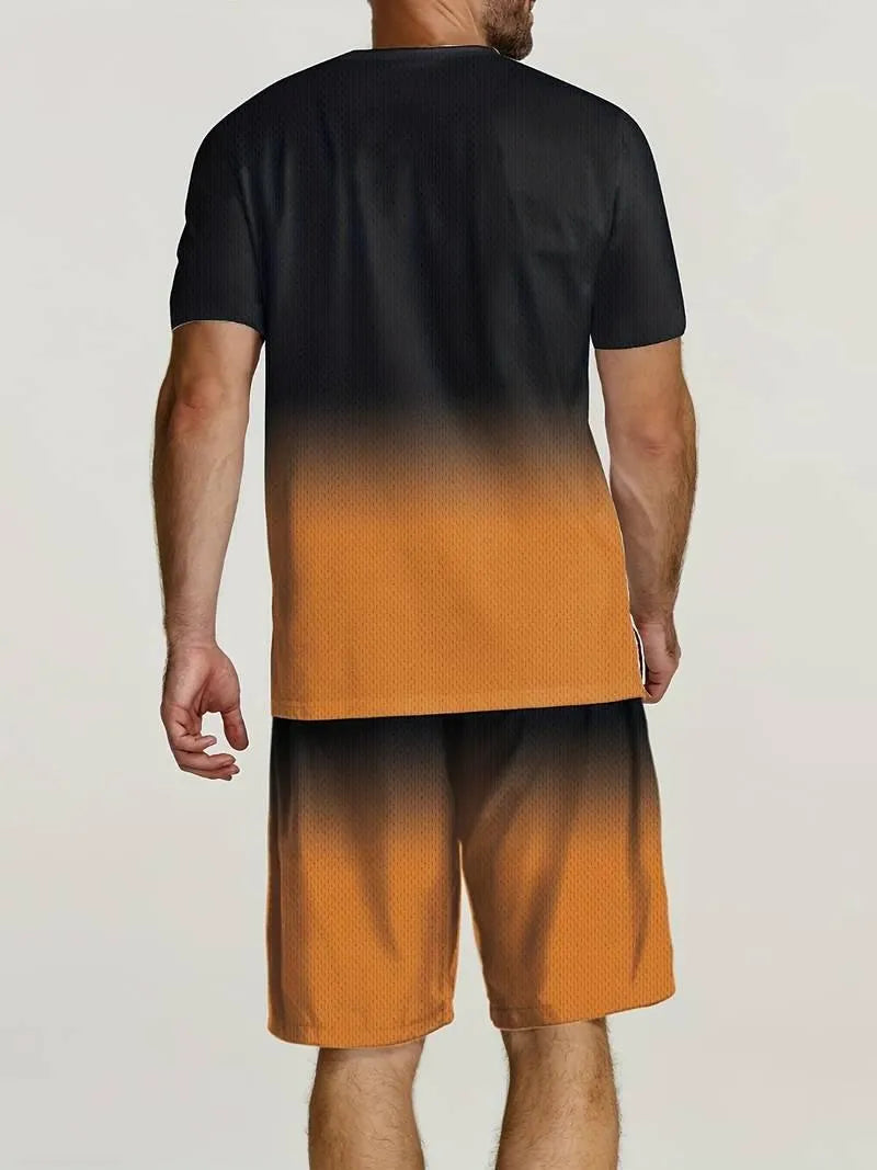 Set Men - Two Tone - Modern - Lightweight, Soft, Breathable - Perfect for Sports Activities