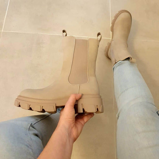 Women's Boots | Romi Beige - Elegant and Comfortable Boots - Ideal for Everyday