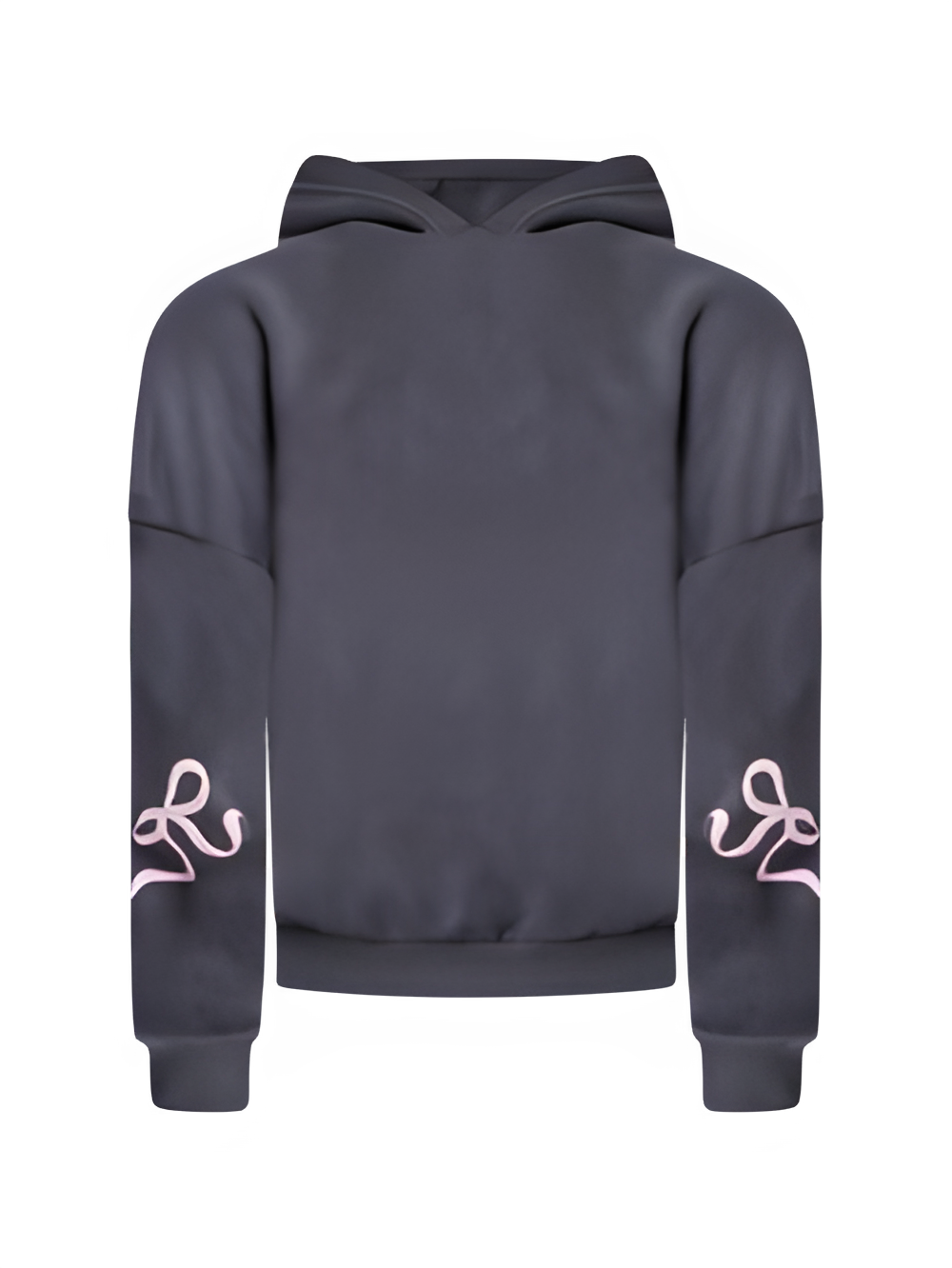 Grey Tracksuit Women - Pink Bow - Regular Fit - Modern Touch - Essential Elegance