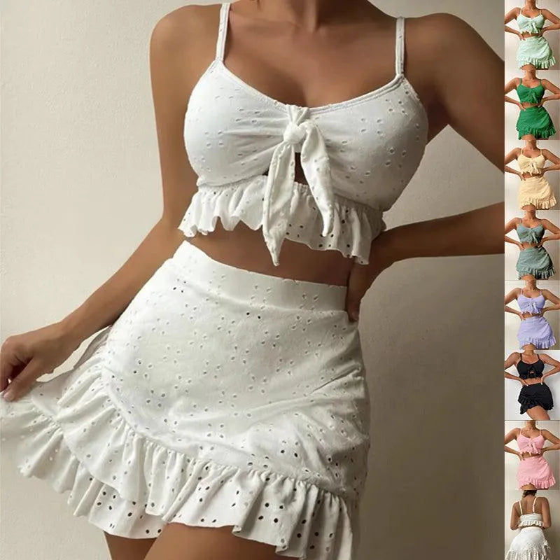 Women's Swim Set - Regine Collection - Ruffles, Polyester, Comfortable - Perfect for Spring and Summer