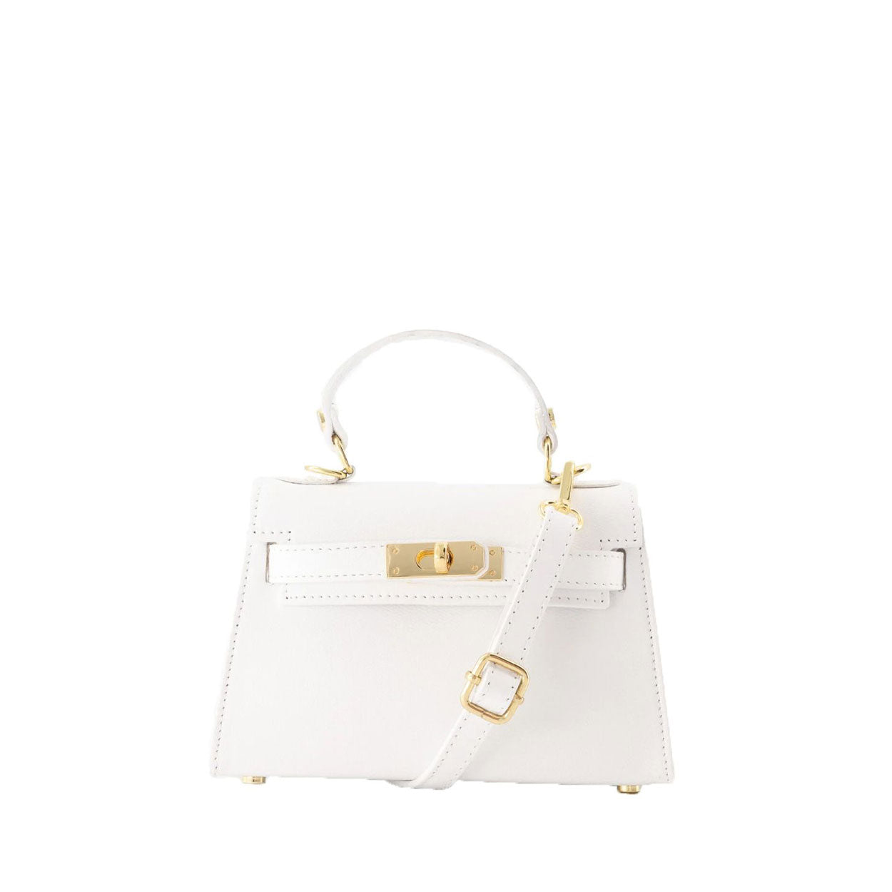 Bag For Women - Bag Women White - Adjustable Strap - Twist Closure