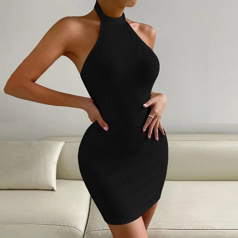 Halter Dress - Elegant - Suitable for Festive and Formal Occasions - Perfect for Every Season