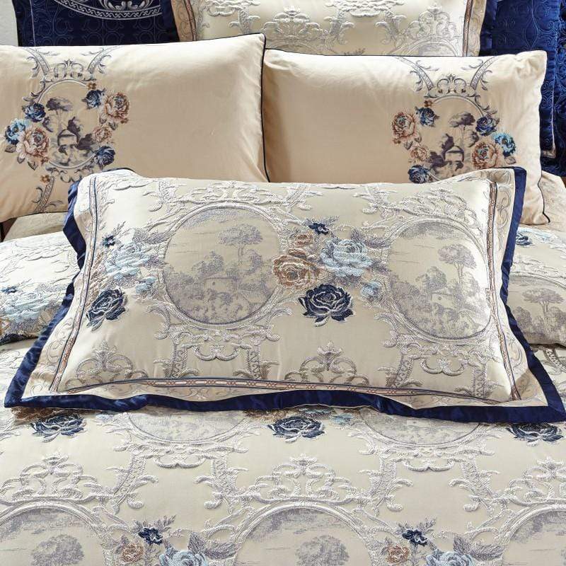 Oriental Jacquard Luxury Bedding Set - Egyptian Cotton | Detailed Jacquard Design - Elegant and Comfortable