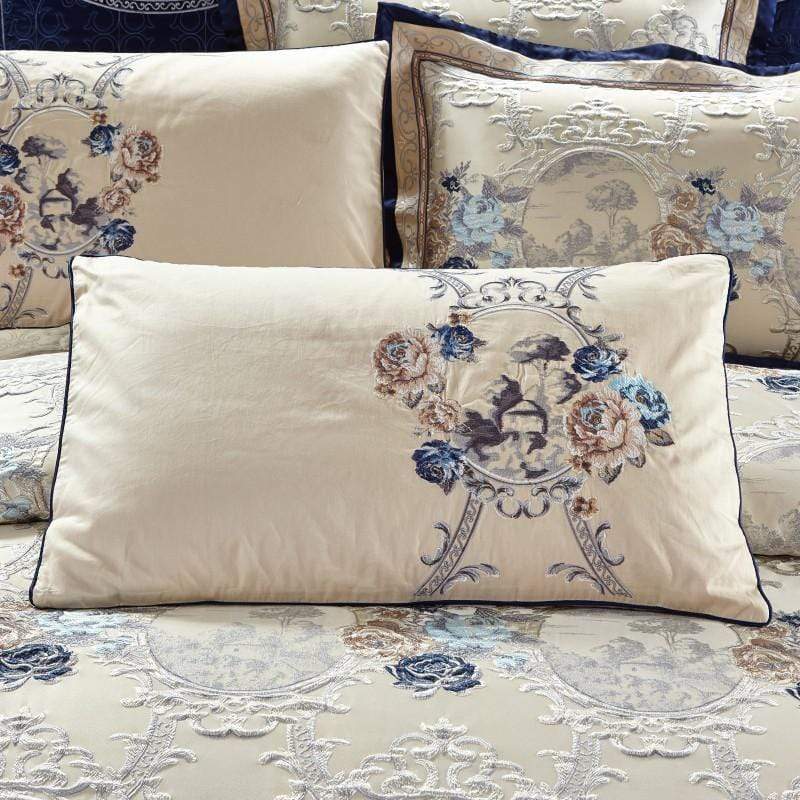 Oriental Jacquard Luxury Bedding Set - Egyptian Cotton | Detailed Jacquard Design - Elegant and Comfortable