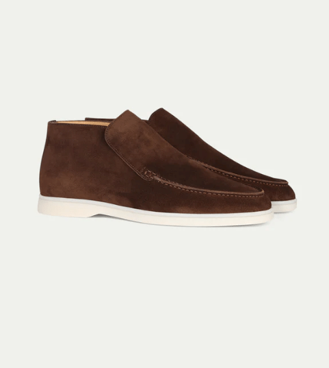 Komfortable høj ruskind Loafers Brun - Regular Fit - Puento Fortade - TP 15 - Essential Brown