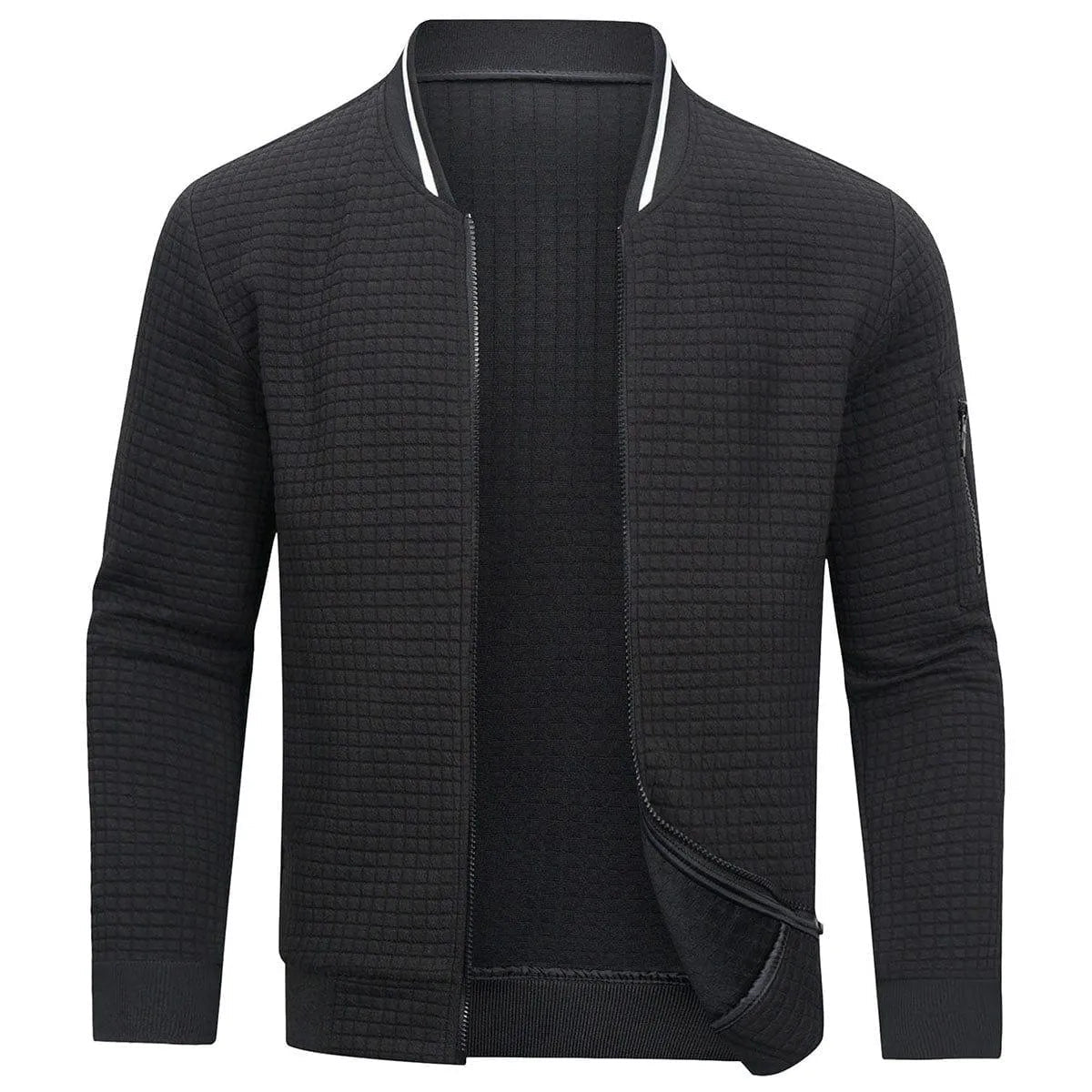 Zip-Up Sweater - Comfortable and Warm - Soft Fabric - Perfect for Cold Days