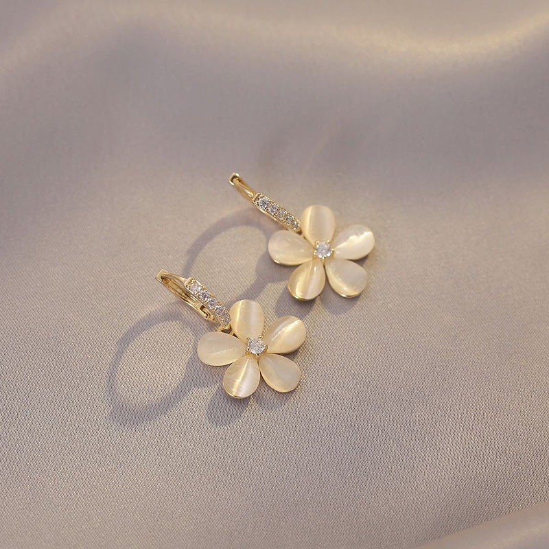 Sanslune™ | Flawless Petal Opal Earrings