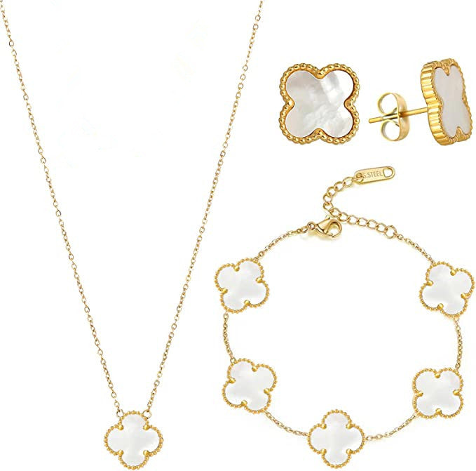 Capri | White Clover Jewelry Set