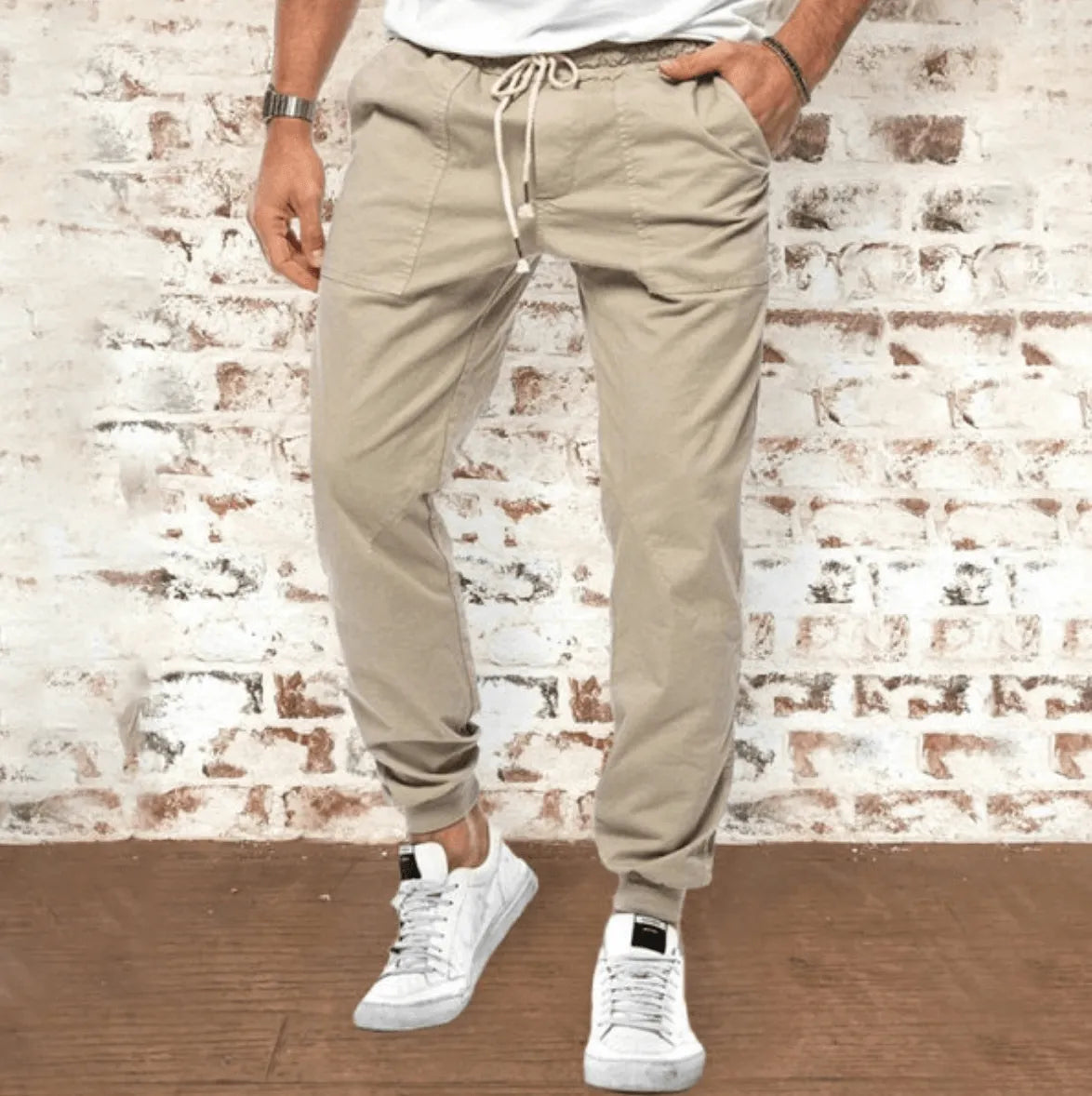 Men's Trousers - Casual - Comfortable Cotton - Perfect for Daily Activities