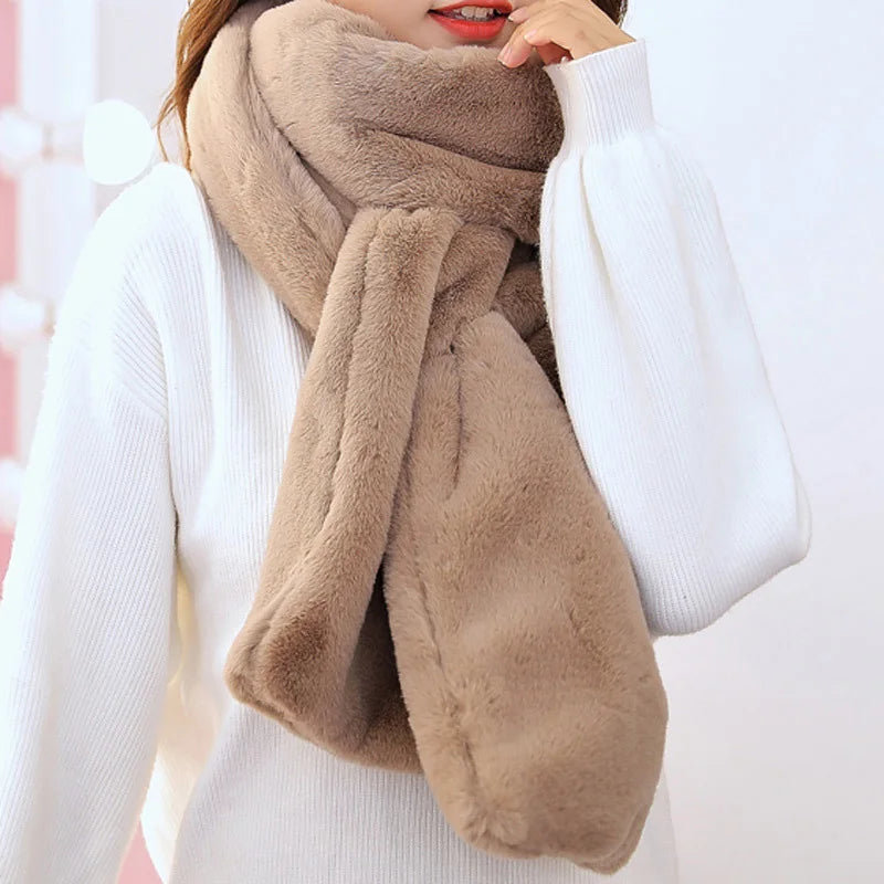 Imitation Rabbit Fur Scarf for Women