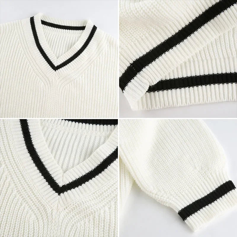 Sweater Dame, V-hals Sweater | Klassisk - Komfortabel - Ideel til efterår/vinter