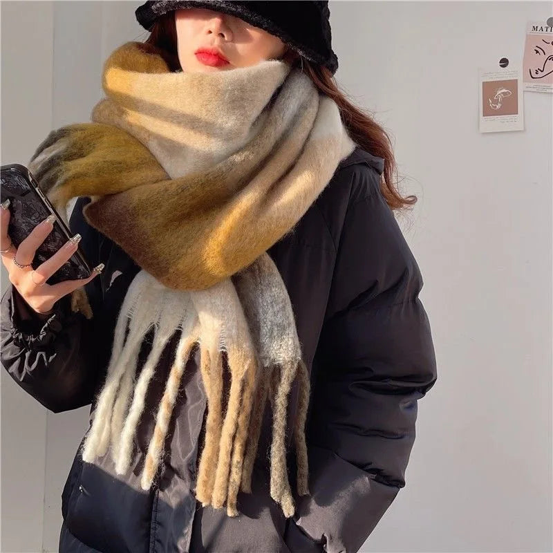 Scarvello | Thick Warm Wool Colored Scarf