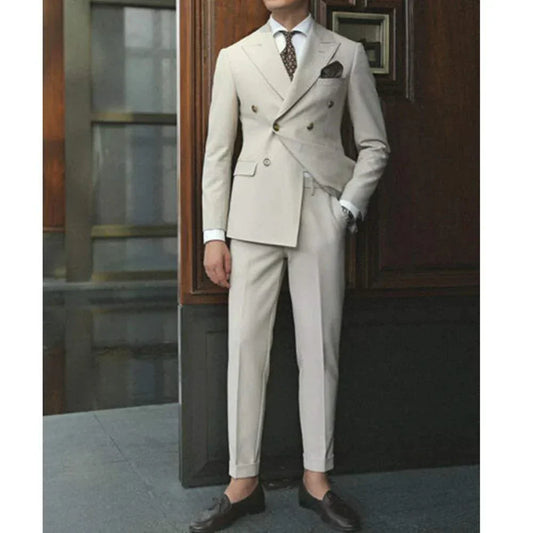 Chic Suit - Classic - Double Breasted, Slim Fit - Perfect for Special Occasions