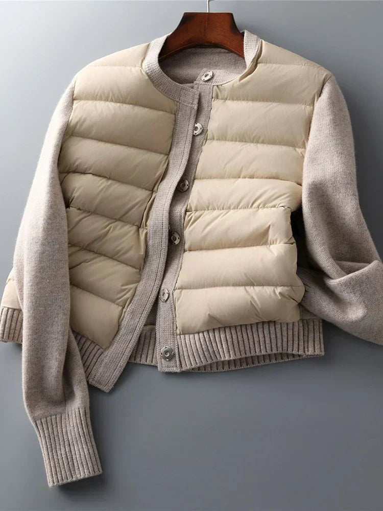 Women's Puffer Jacket | Grey - Warm Winter Coat