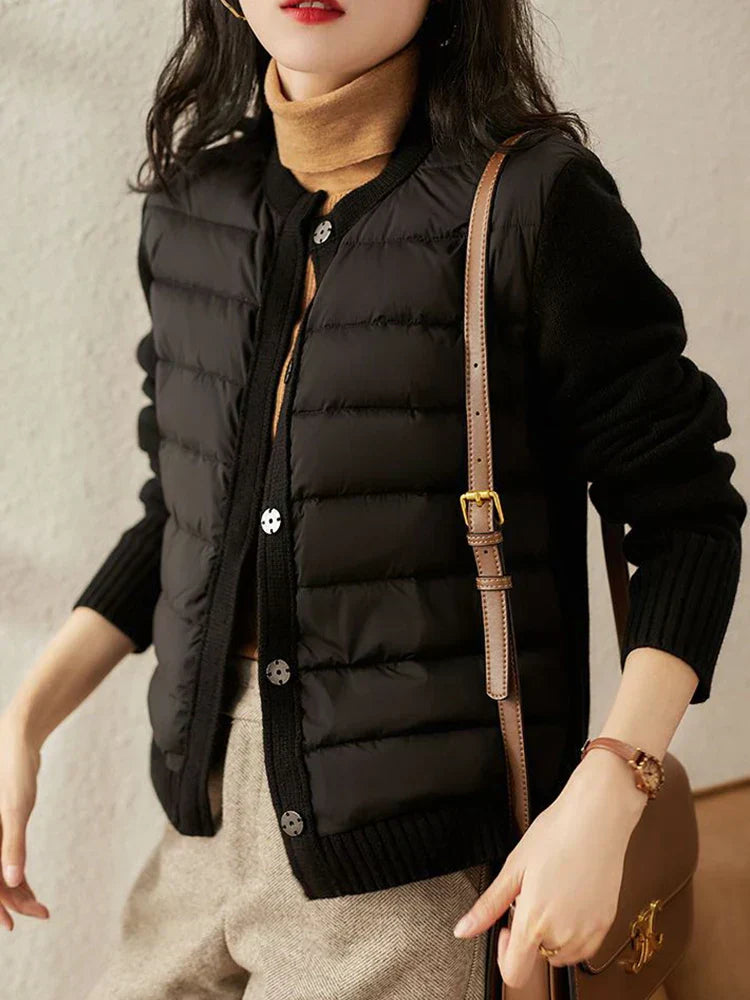 Women's Puffer Jacket | Grey - Warm Winter Coat