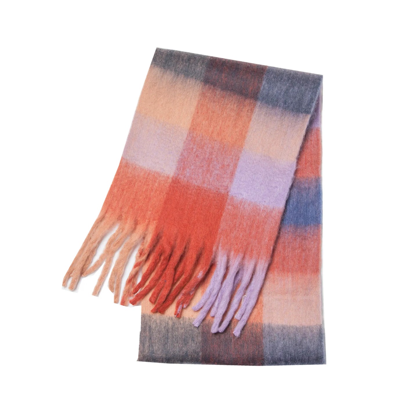 Scarvello | Thick Warm Cashmere Rainbow Scarf