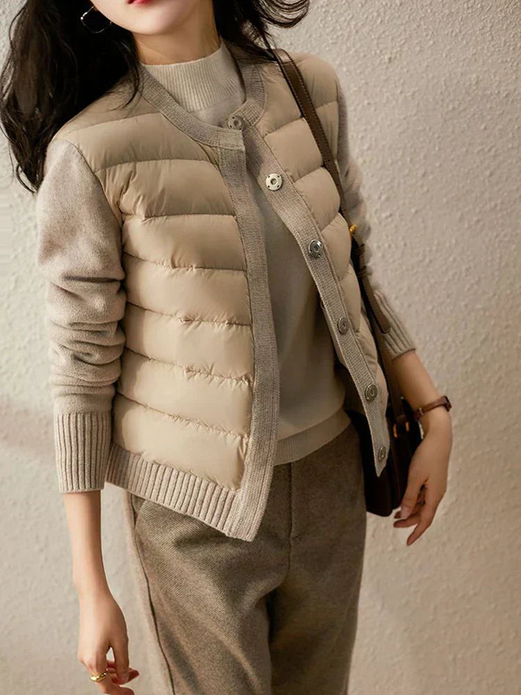 Women's Puffer Jacket | Grey - Warm Winter Coat