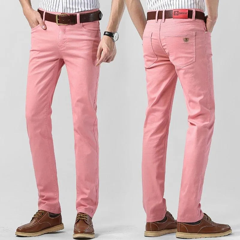 Colored Pants Men - Modern - Breathable Cotton - Suitable for Every Season