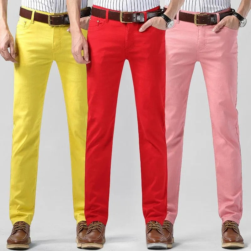 Colored Pants Men - Modern - Breathable Cotton - Suitable for Every Season