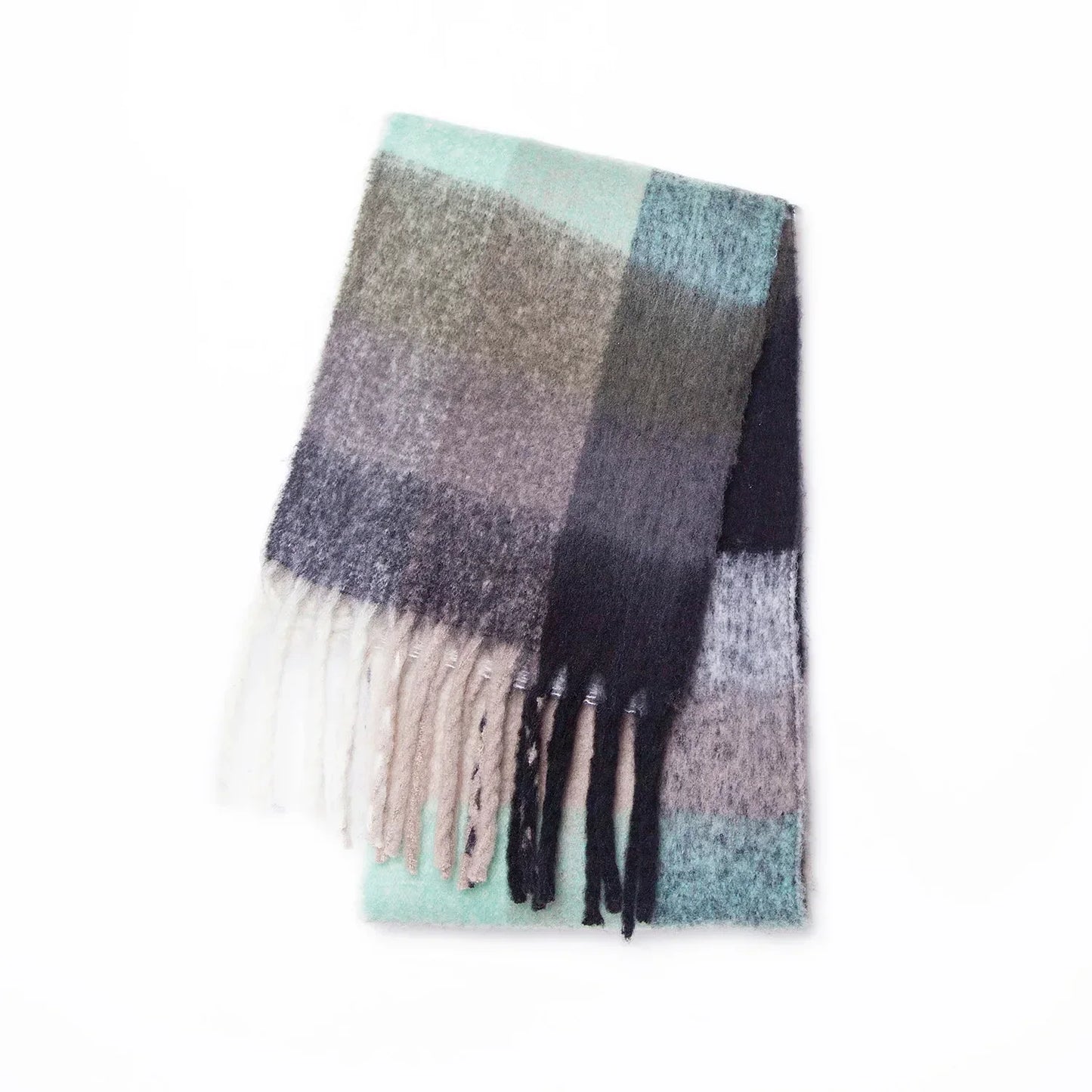 Scarvello | Thick Warm Cashmere Rainbow Scarf