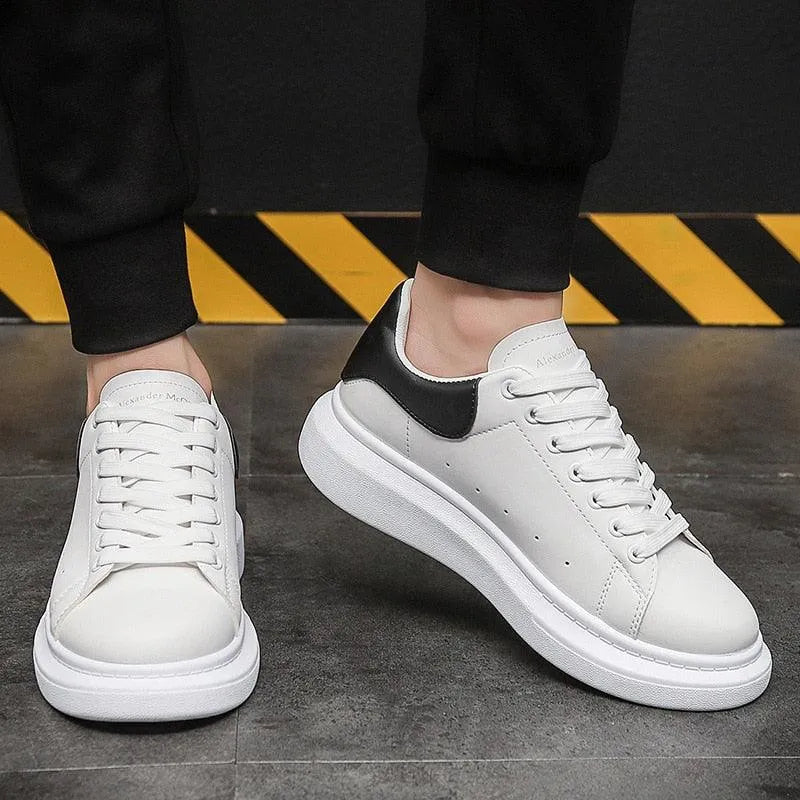 Men's Sneakers - Trendy - Thick Sole, Durable Material - Suitable for Daily Use