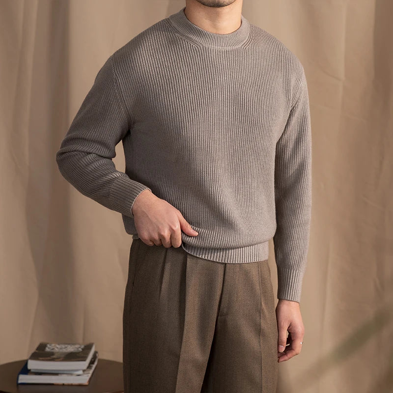 Autumn Warm Wool Sweater | High Quality Materials - Warm and Cozy - Autumn - Ideal for Formal and Informal Occasions