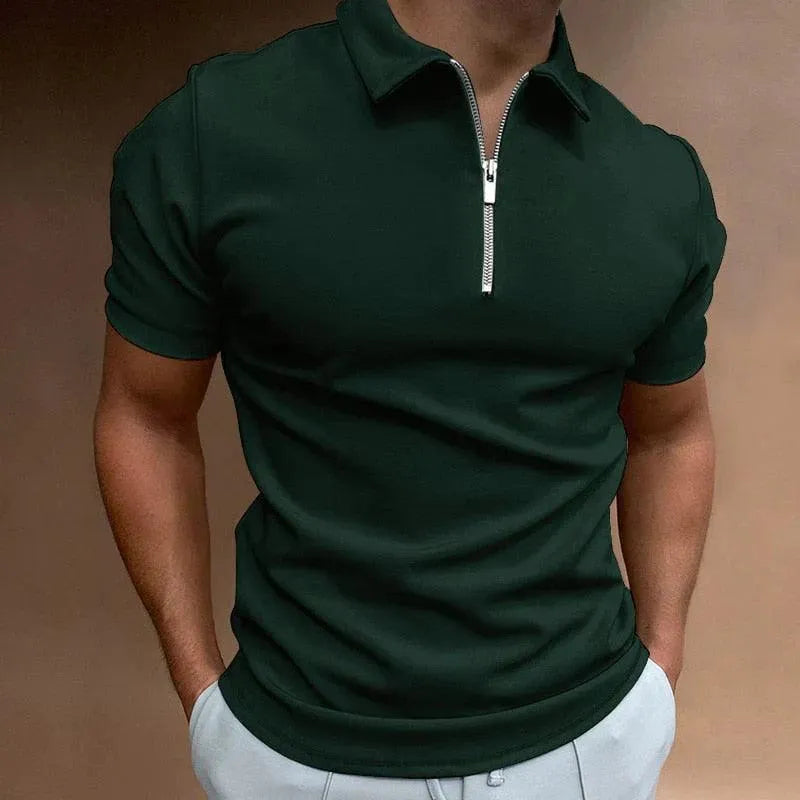 Men's Polo - Sporty - Zipper - Perfect for Active Lifestyle