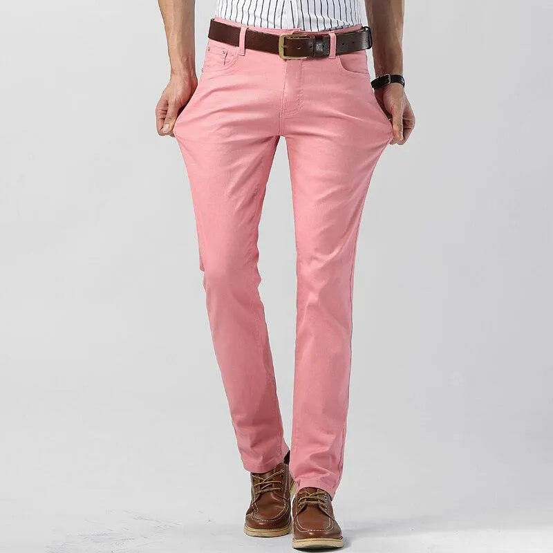 Colored Pants Men - Modern - Breathable Cotton - Suitable for Every Season