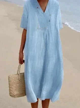 Linen Dress - ROELA - Timeless Design, Lightweight, Fitted - Perfect for Summer and Spring