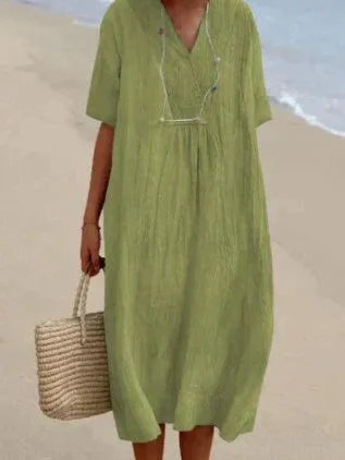 Linen Dress - ROELA - Timeless Design, Lightweight, Fitted - Perfect for Summer and Spring