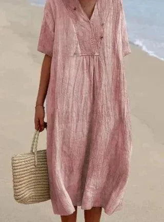 Linen Dress - ROELA - Timeless Design, Lightweight, Fitted - Perfect for Summer and Spring