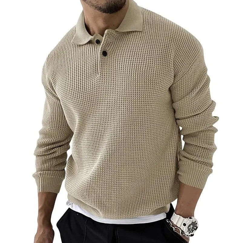 Polo Sweater Men - Timeless - Knitted - Perfect for Cold Days