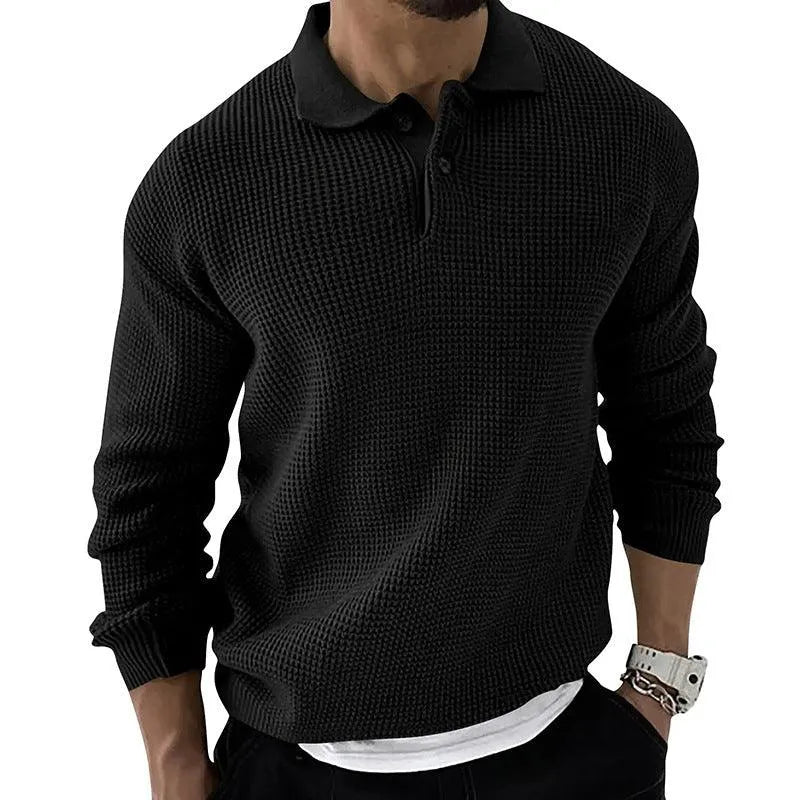 Polo Sweater Men - Timeless - Knitted - Perfect for Cold Days