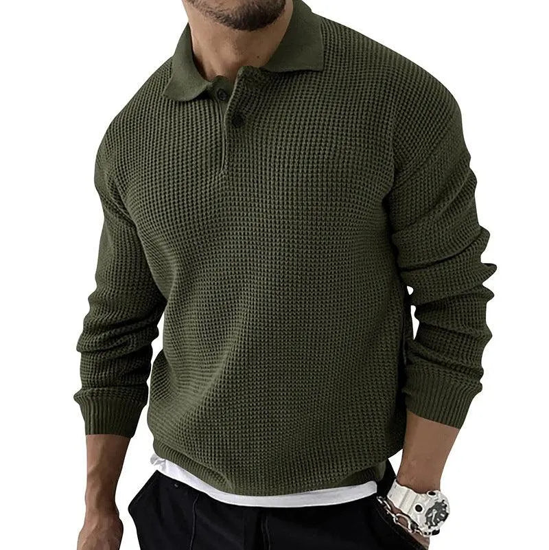 Polo Sweater Men - Timeless - Knitted - Perfect for Cold Days