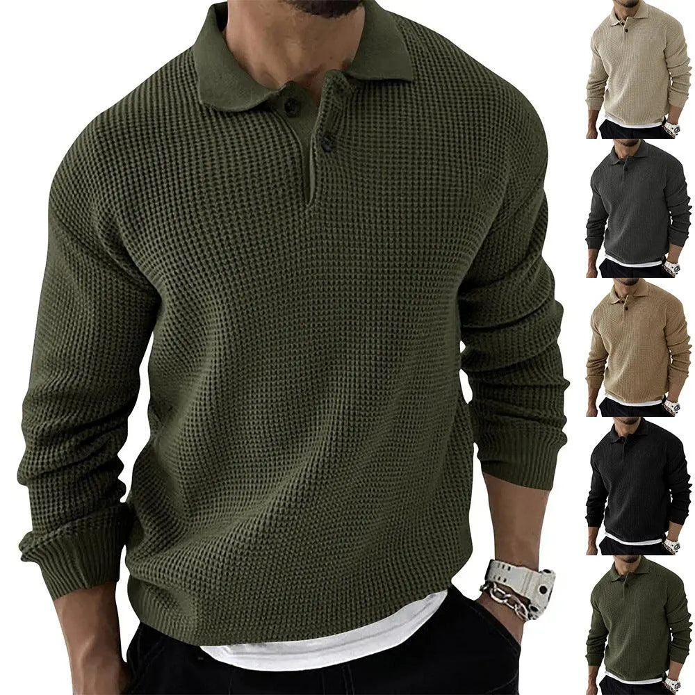 Polo Sweater Men - Timeless - Knitted - Perfect for Cold Days