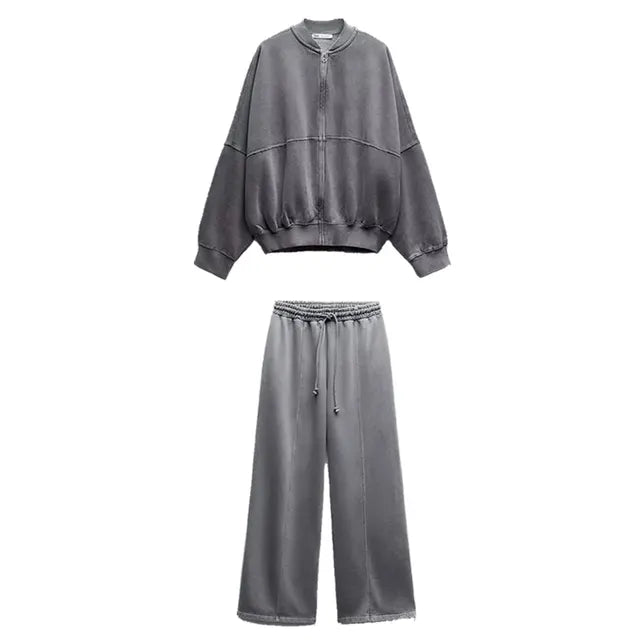 Bomber Tracksuit Women - Regular Fit - Casual Style - Essential Elegance