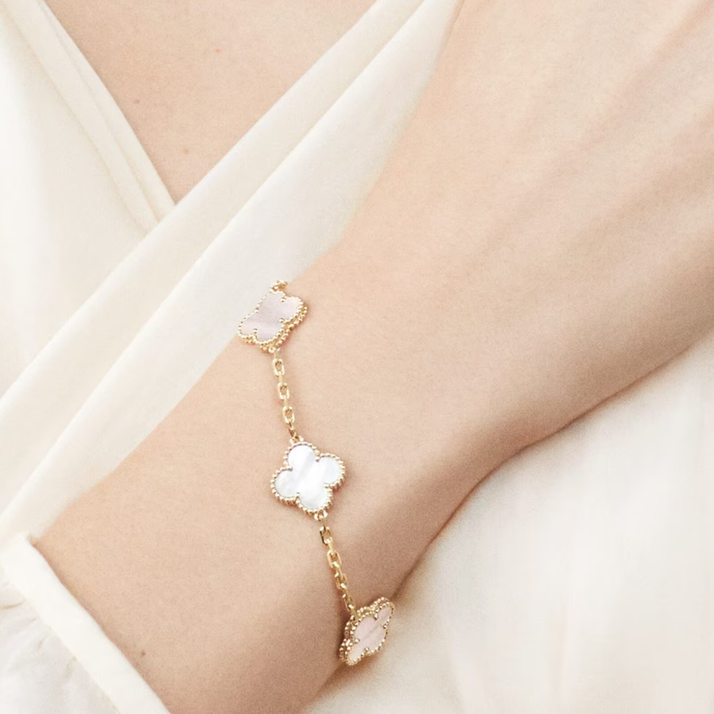 Monaco | White Clover Bracelet